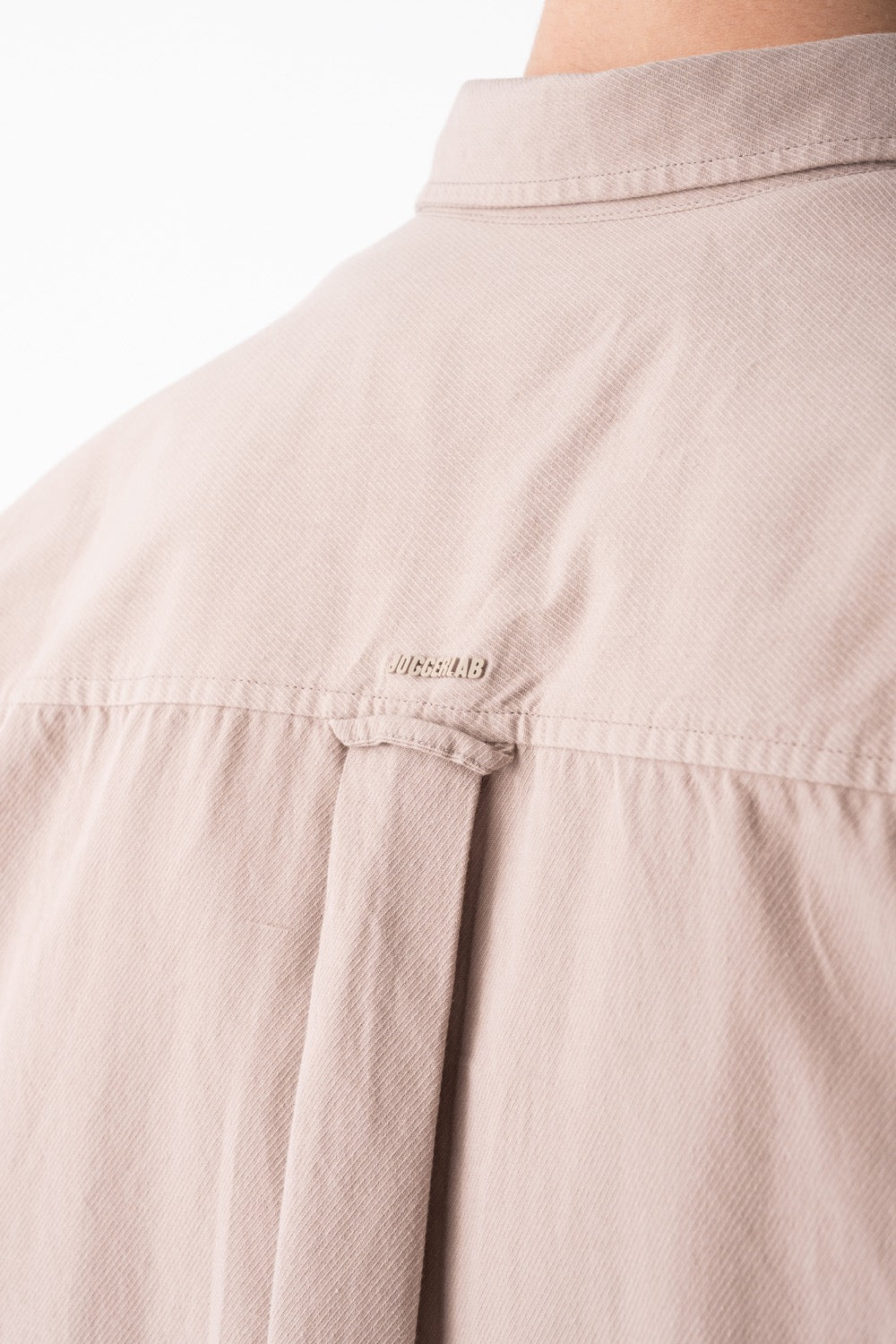 Oversized Dual-Pocket Short-Sleeve Shirt