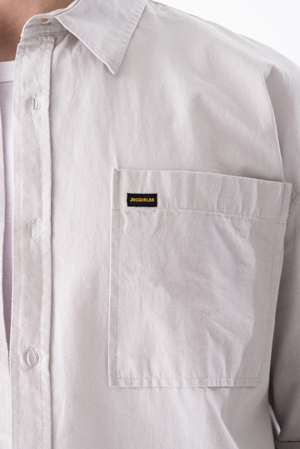 Oversized Dual-Pocket Short-Sleeve Shirt