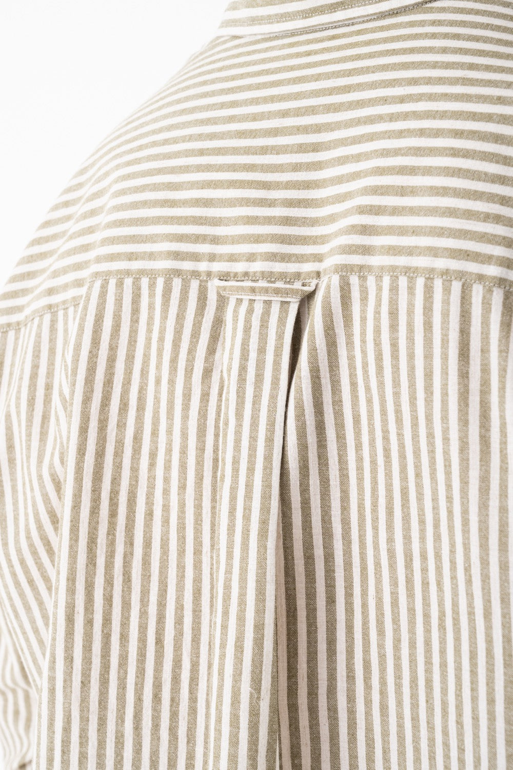 Striped Linen-Blend Long-Sleeve Shirt