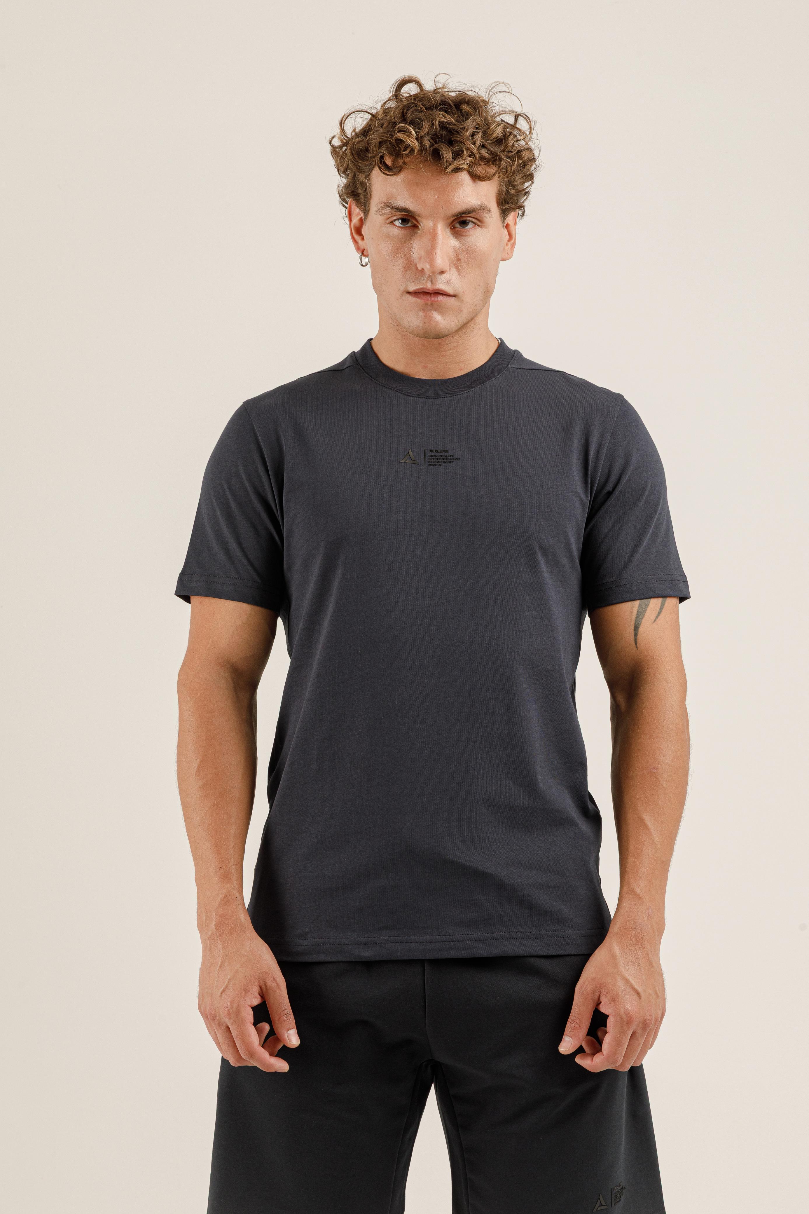 Airlife Minimal Logo T-Shirt in Charcoal