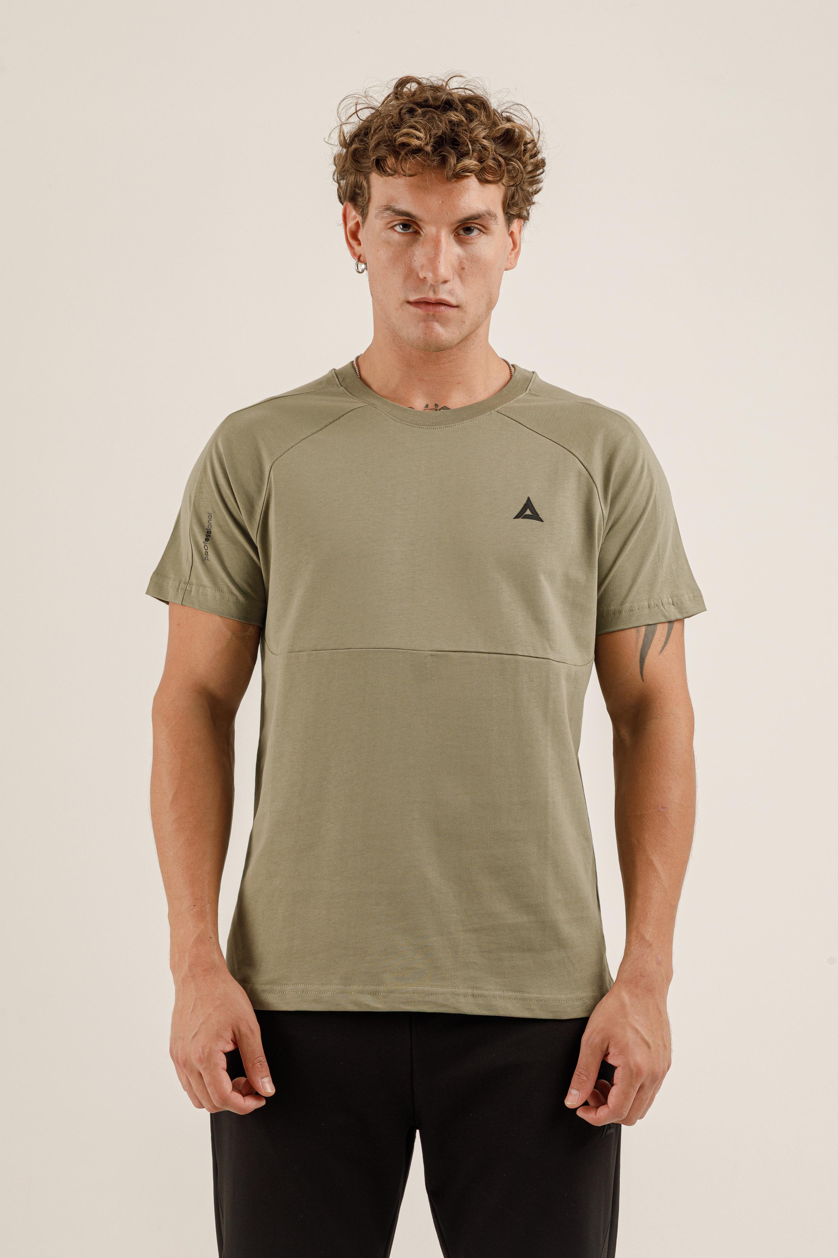 Airlife Panel Seam Performance T-Shirt in Olive